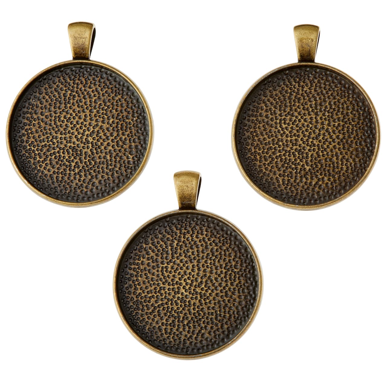 12 Packs: 3 ct. (36 total) Found Objects™ Round Frame Charms by Bead Landing™
